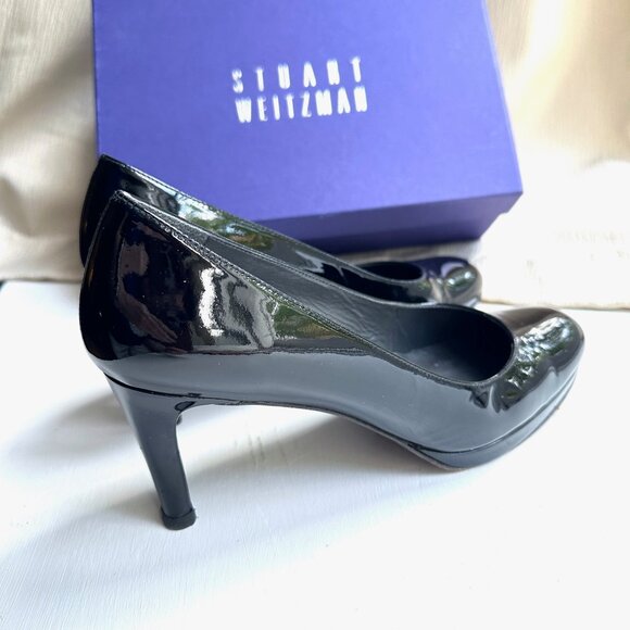 STUART WEITZMAN - Patent Leather womens Platform shoes 8.5 M w/Box - Picture 3 of 11